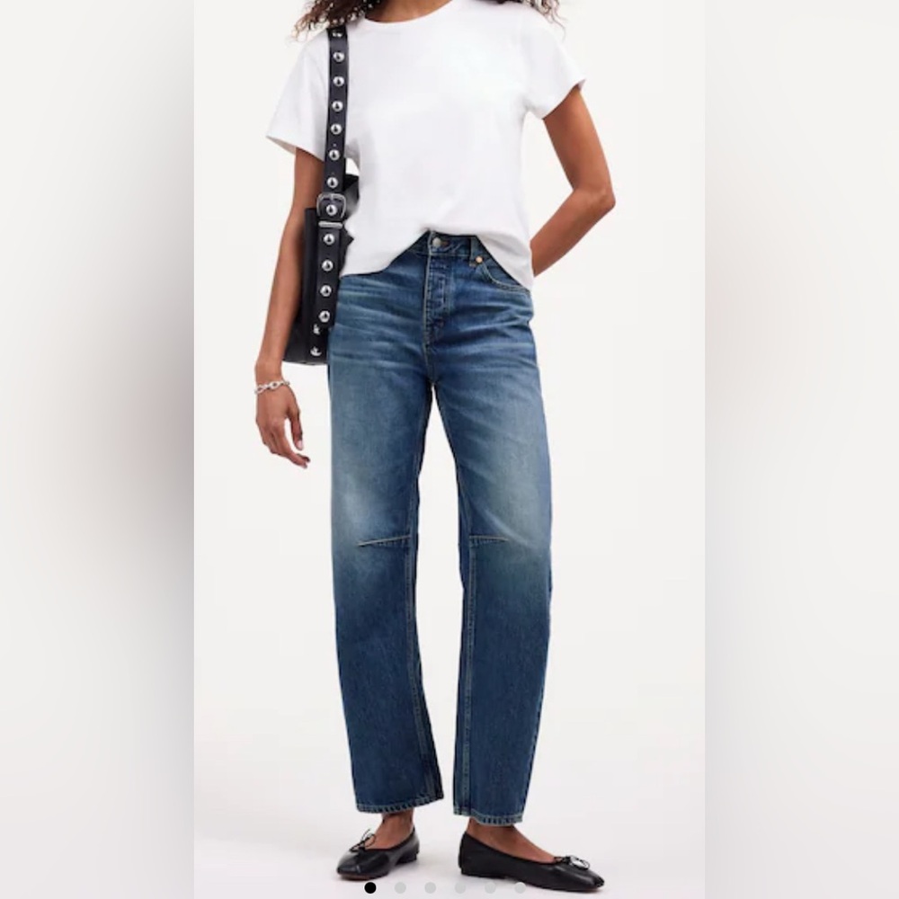 Madewell Straight-Leg Blue Jeans